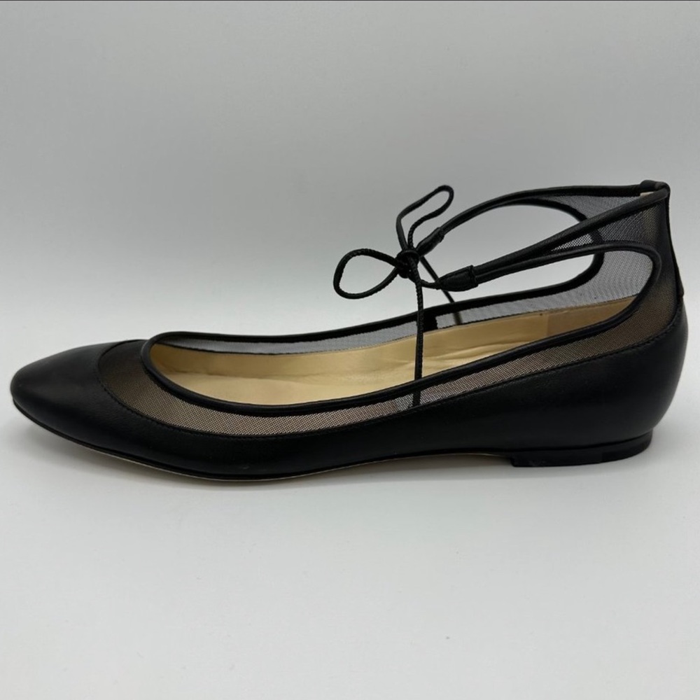 ✨ HP ✨ JIMMY CHOO TYLER BALLET FLAT W/ANKLE TIE (39) - Picture 9 of 13